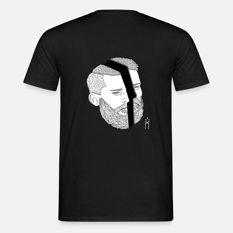 Splitt - Männer T-Shirt - Schwarz