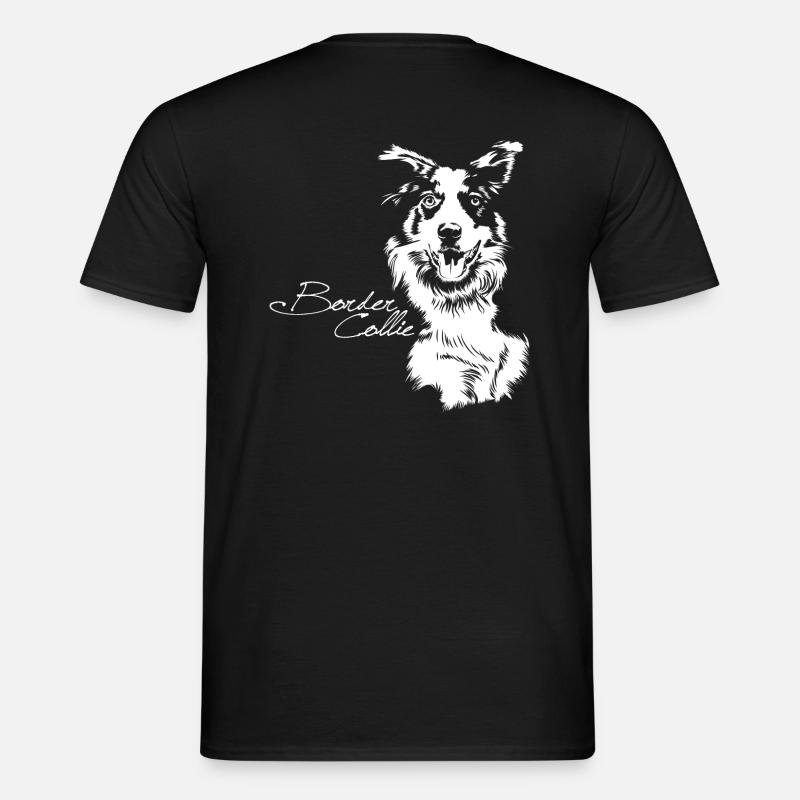 Bordercollie - Männer T-Shirt - Schwarz