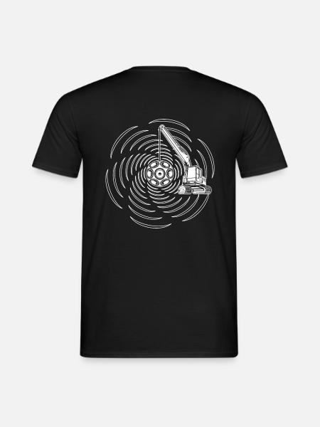 Tekno 23 crane - sound wrecking demolition ball - Männer T-Shirt - Schwarz