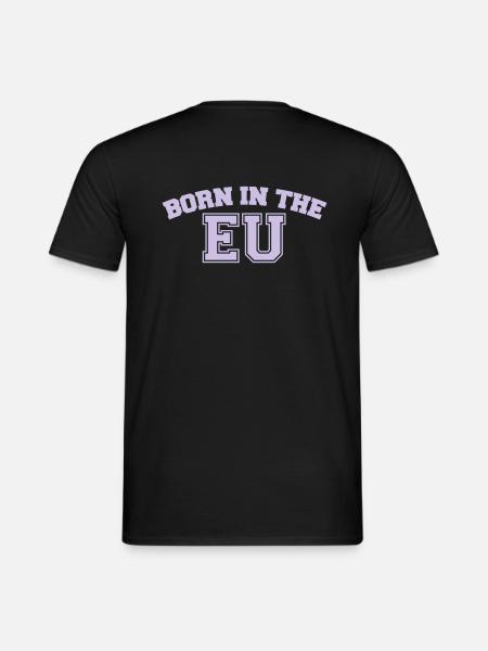 Born in the EU - Men's T-Shirt - black