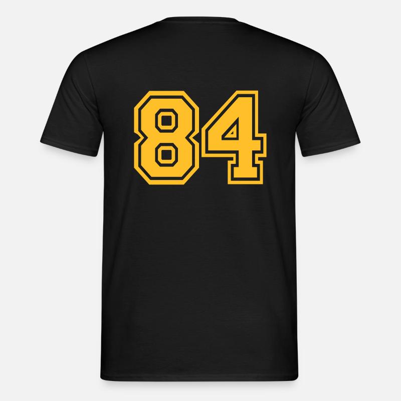 84 - Männer T-Shirt - Schwarz