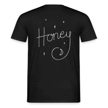 HONEY | Honeymoon | Honeymoon partner look - Men's T-Shirt - black - Back - AI Model Male 178 light (178cm)