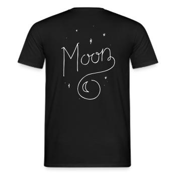 MOON | Honeymoon | Honeymoon partner look - Men's T-Shirt - black - Back - AI Model Male 178 light (178cm)
