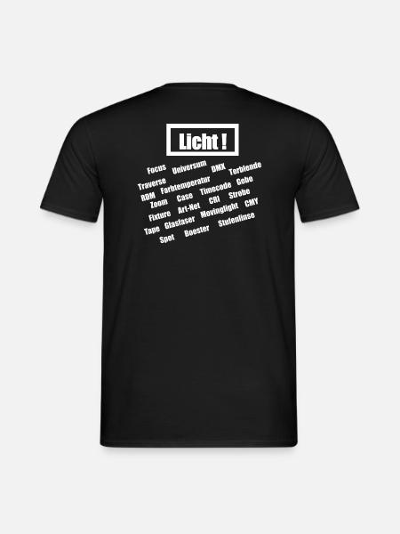 Licht Text - Männer T-Shirt - Schwarz