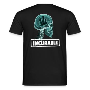 CADEAU INCURABLE X-RAY POUR JOUEUR D'ÉCHECS - T-shirt homme - noir - Dos - AI Model Male 178 light (178cm)