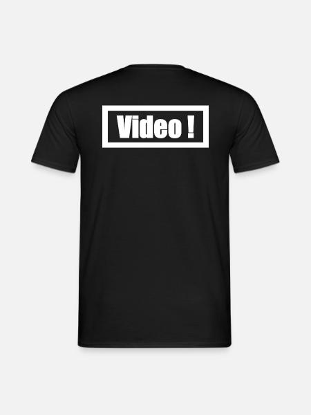 Video - Männer T-Shirt - Schwarz
