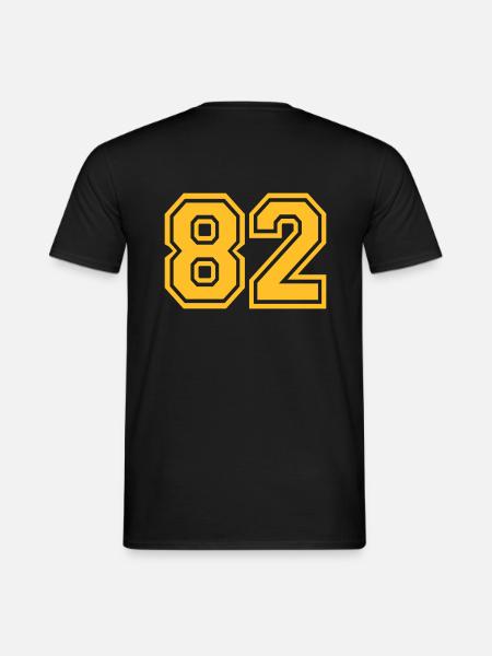 82 - Männer T-Shirt - Schwarz