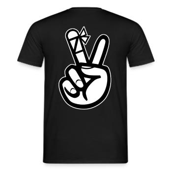 verletzte Hand - Männer T-Shirt - Schwarz - Hinten - AI Model Male 178 light (178cm)