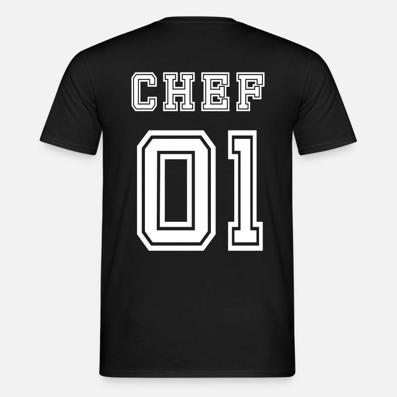 Chef - Männer T-Shirt - Schwarz
