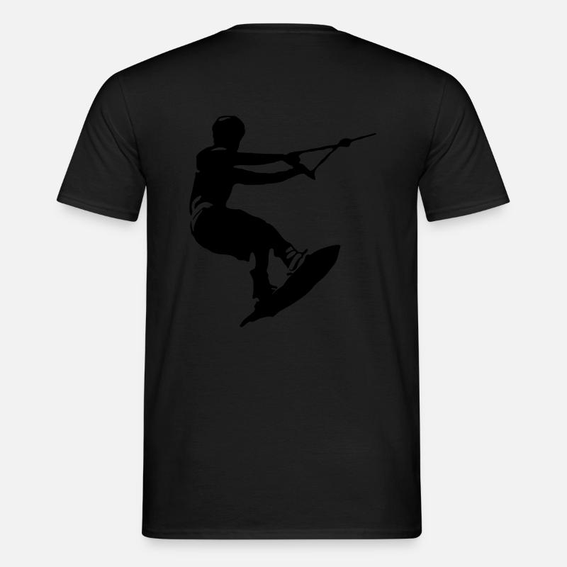 Wakeboarder - Männer T-Shirt - Schwarz