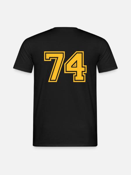 74 - Männer T-Shirt - Schwarz