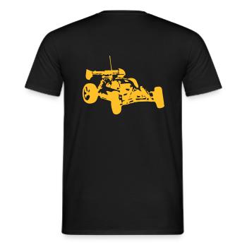Buggy - Männer T-Shirt - Schwarz - Hinten - AI Model Male 178 light (178cm)