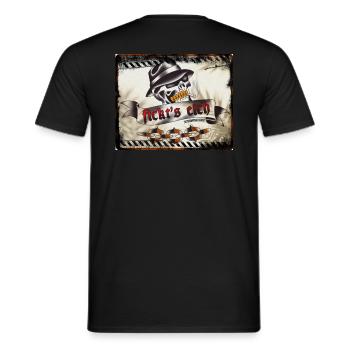 Fickt’s eich - Männer T-Shirt - Schwarz - Hinten - AI Model Male 178 light (178cm)