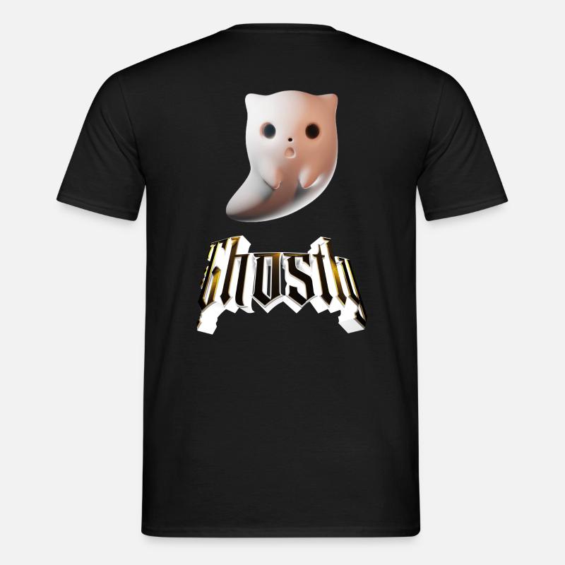 Ghostly One - Männer T-Shirt - Schwarz