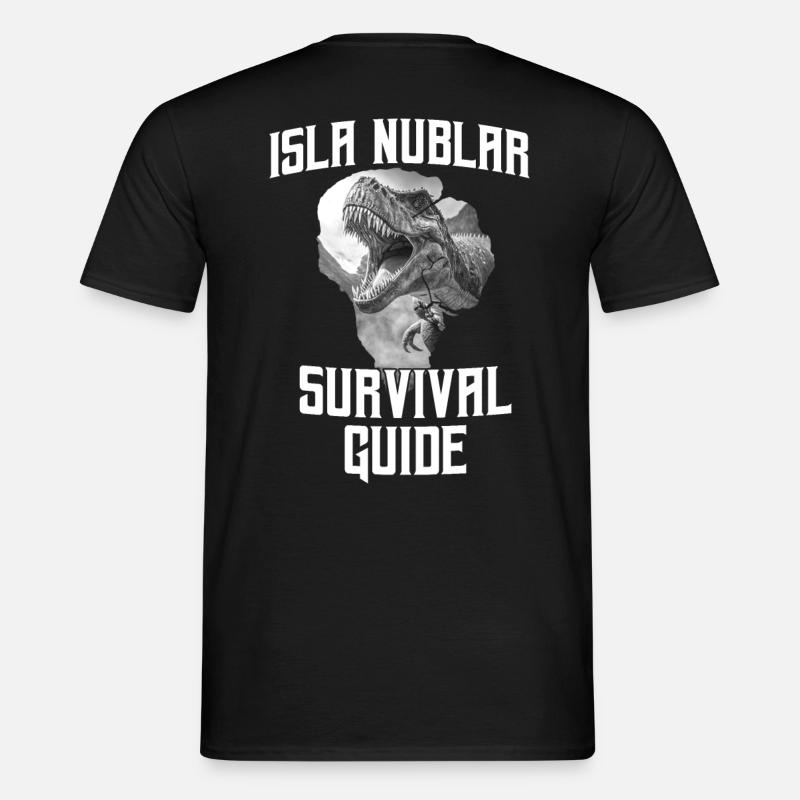 Isla Nublar - Survival Guide - Männer T-Shirt - Schwarz