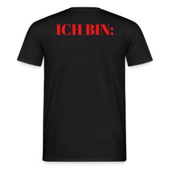 Ich bin - Malle - Mallorca - Party - Männer T-Shirt - Schwarz - Hinten - AI Model Male 178 light (178cm)