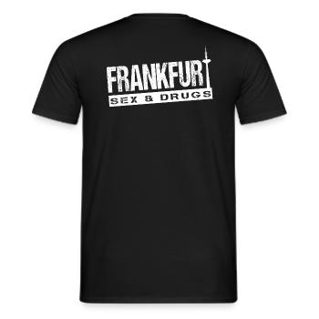 Frankfurt Hessen Heimat - Männer T-Shirt - Schwarz - Hinten - AI Model Male 178 light (178cm)