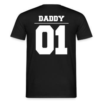 Daddy 01 - Männer T-Shirt - Schwarz - Hinten - AI Model Male 178 light (178cm)