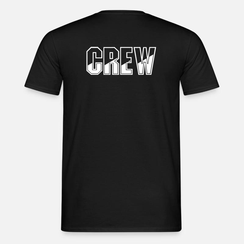 Crew Staff Team - Männer T-Shirt - Schwarz