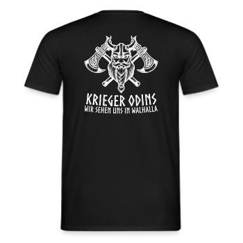 Odin Viking Wikinger - Männer T-Shirt - Schwarz - Hinten - AI Model Male 178 light (178cm)