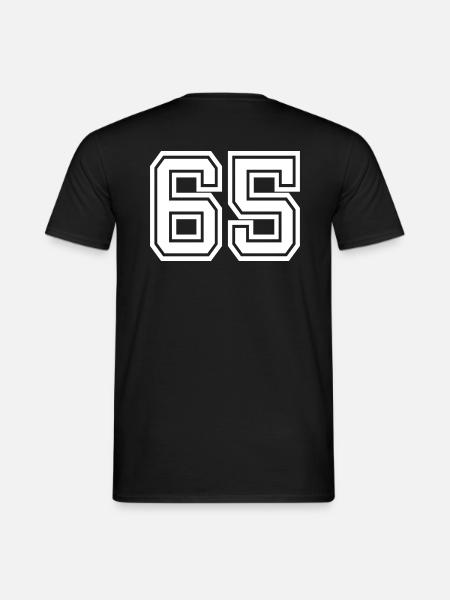 65 - Männer T-Shirt - Schwarz