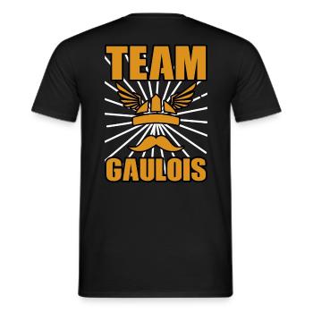 Cadeau marrant pour patriote | Design pour Gaulois - T-shirt homme - noir - Dos - AI Model Male 178 light (178cm)