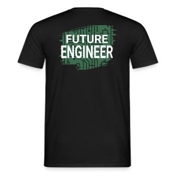 Elektroingenieur Leiterplatte zukünftiger Ingenieur - Männer T-Shirt - Schwarz - Hinten - AI Model Male 178 light (178cm)