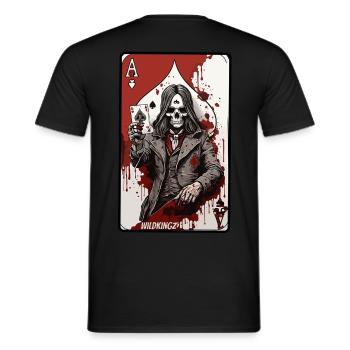 Ace - Men's T-Shirt - black - Back - AI Model Male 178 light (178cm)