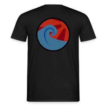 Vage Retro-Stil - Männer T-Shirt - Schwarz - Hinten - AI Model Male 178 light (178cm)