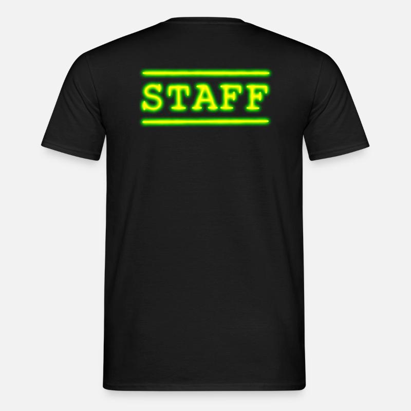 Staff - Männer T-Shirt - Schwarz