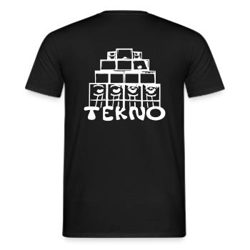 tekno 23 - T-shirt homme - noir - Dos - AI Model Male 178 light (178cm)