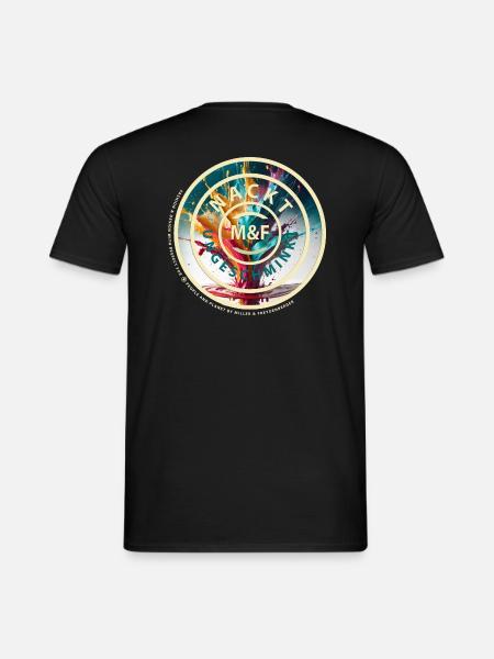 Logo Nackt & Ungeschminkt - Männer T-Shirt - Schwarz