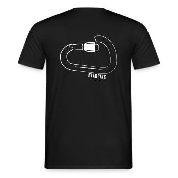 CLIMBING BLANC - T-shirt homme - noir - Dos - AI Model Male 178 light (178cm)