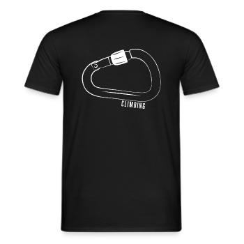 MOUSQUETON CLIMBING BLANC - T-shirt homme - noir - Dos - AI Model Male 178 light (178cm)