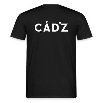 CÁDIZ – Andalusien – Spanien - Männer T-Shirt - Schwarz - Hinten - AI Model Male 178 light (178cm)