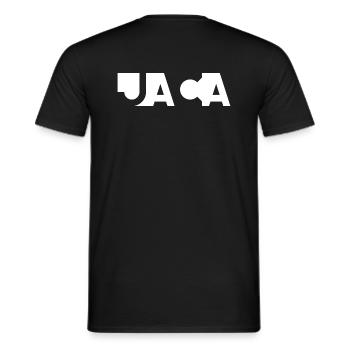 JACA – Huesca – Aragon – Espagne - T-shirt homme - noir - Dos - AI Model Male 178 light (178cm)