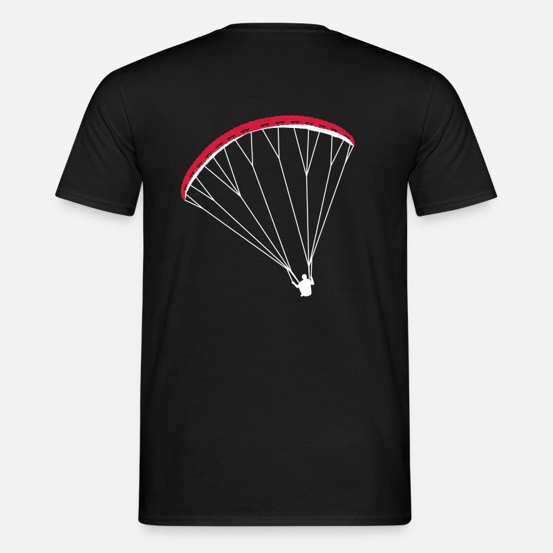 Paraglider Gleitschirm - Männer T-Shirt - Schwarz