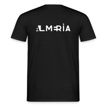 ALMERÍA – Andalousie – Espagne - T-shirt homme - noir - Dos - AI Model Male 178 light (178cm)