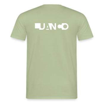 LUANCO – Asturies – Espagne - T-shirt homme - vert sauge - Dos - AI Model Male 178 light (178cm)