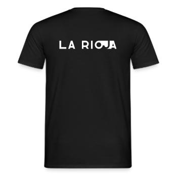 LA RIOJA – Espagne - T-shirt homme - noir - Dos - AI Model Male 178 light (178cm)