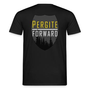 PERGITE - FORWARD - FORWARD - Men's T-Shirt - black - Back - AI Model Male 178 light (178cm)