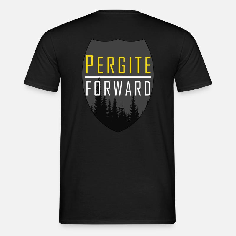 PERGIT - VORWÄRTS - VORWÄRTS - Männer T-Shirt - Schwarz