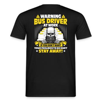 Busbus Bus Driver Bus bus cadeau - T-shirt homme - noir - Dos - AI Model Male 178 light (178cm)