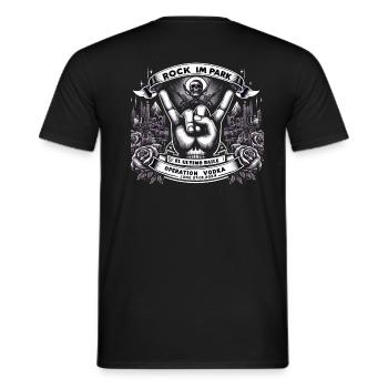 Rock Festival 2024 - Männer T-Shirt - Schwarz - Hinten - AI Model Male 178 light (178cm)