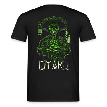 Anime otaku - Men's T-Shirt - black - Back - AI Model Male 178 light (178cm)