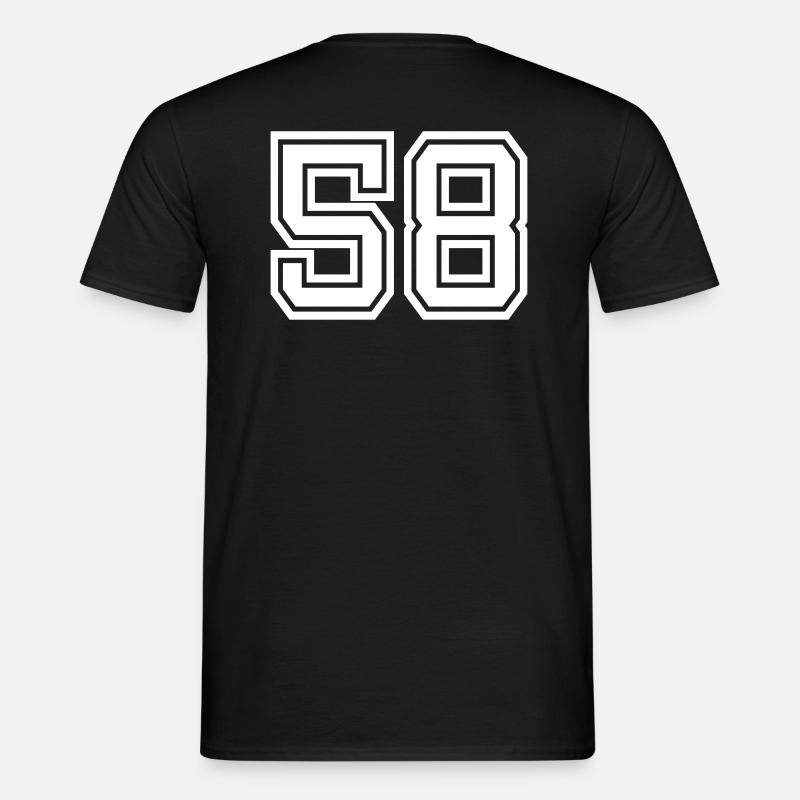 58 - Männer T-Shirt - Schwarz
