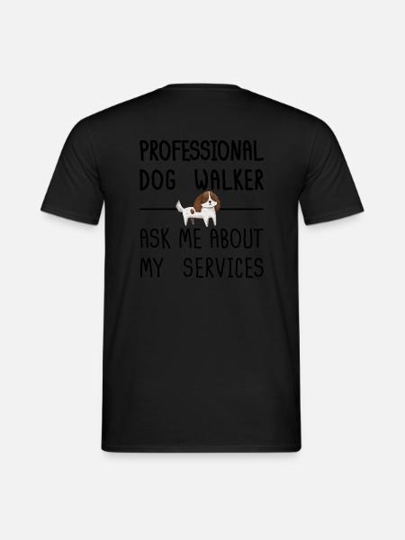 PRO DOG WALKING MERCH - Men's T-Shirt - black