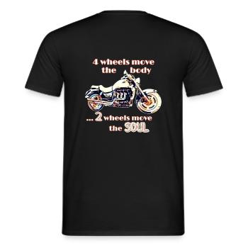 Motorcycle Rocket 3 Roadster Soul - Men's T-Shirt - black - Back - AI Model Male 178 light (178cm)