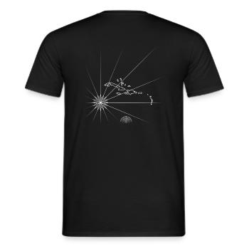 Wind Rose - Men's T-Shirt - black - Back - AI Model Male 178 light (178cm)