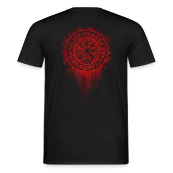 Viking Runes - Viking Runes - Tribal - Tattoo - Men's T-Shirt - black - Back - AI Model Male 178 light (178cm)